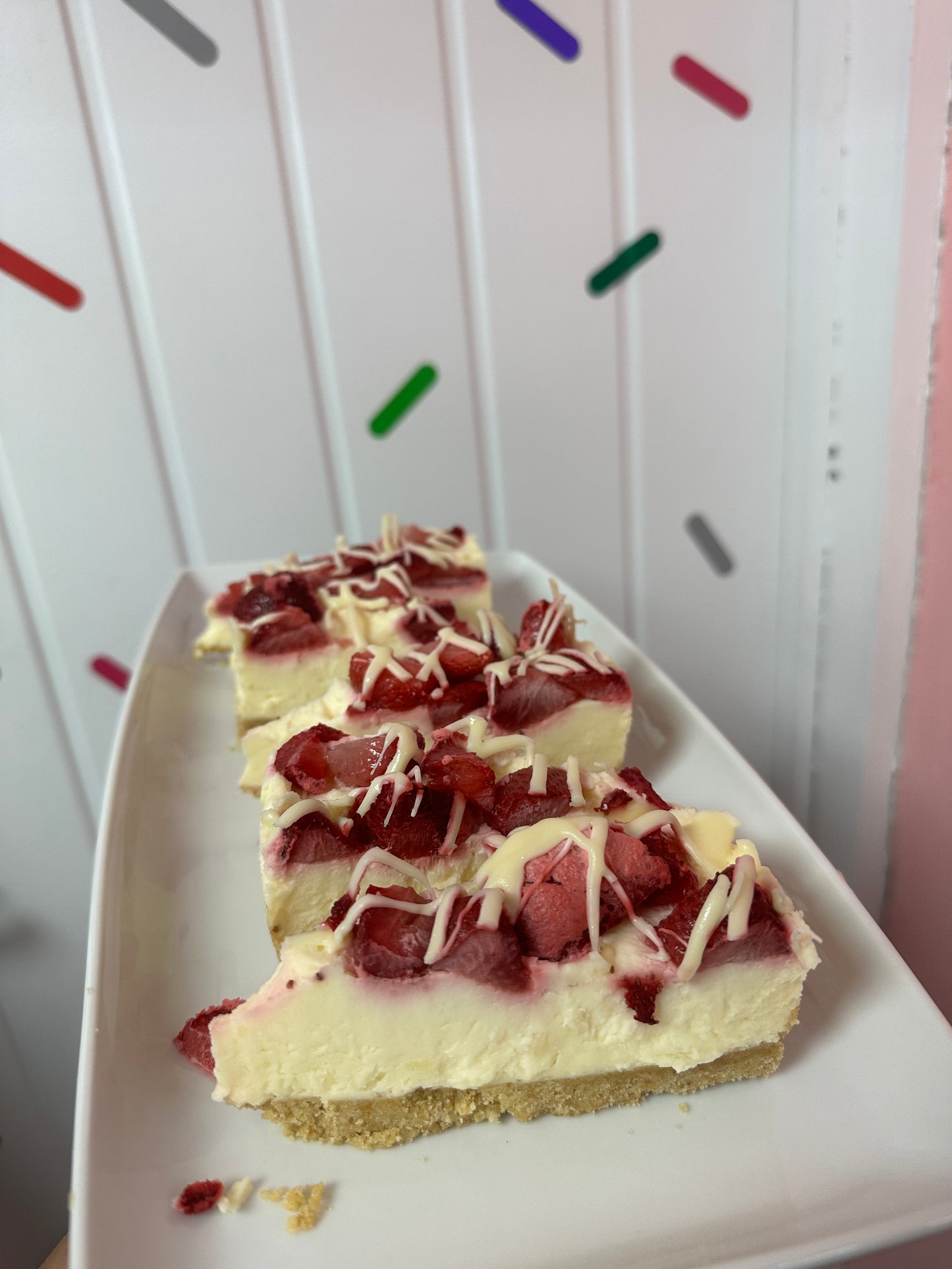 Strawberry & Cream Cheesecakes