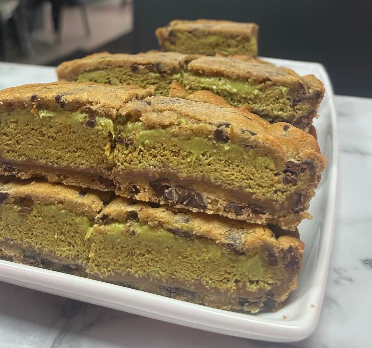 Pistachio Kanafa Cookie Pie